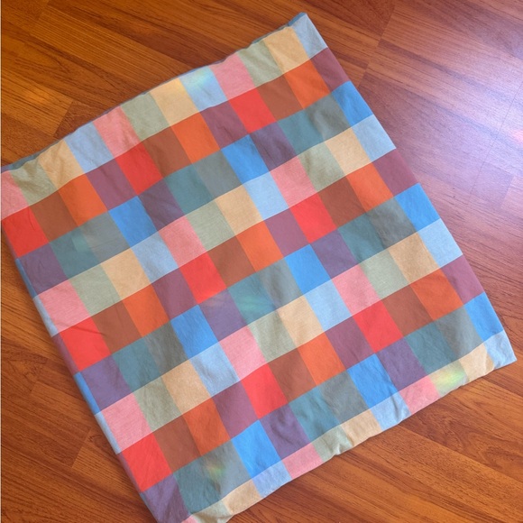SCHOOLHOUSE Euro pillow Plaid Fabric - Picture 1 of 1